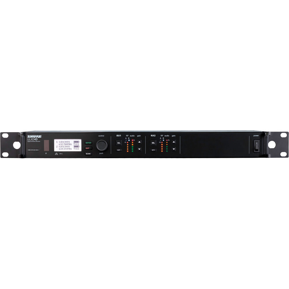 舒尔 SHURE ULXD4D  双通道数字无线接收机