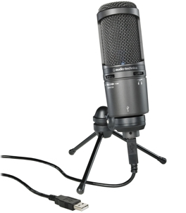 铁三角 Audio-Technica AT2020USB+ 心形电容USB话筒