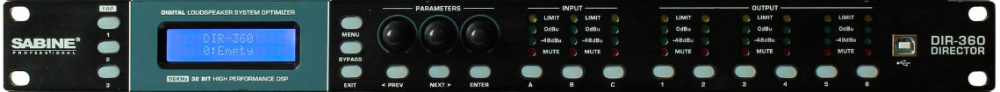赛宾 SABINE DIR360 3进6出音频处理器
