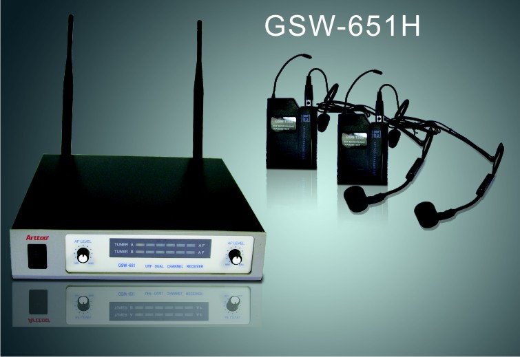 安度 Arttoo GSW-651H UHF双通道无线话筒