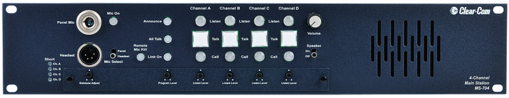 Clear-Com  CS-704 4声道耳机主机