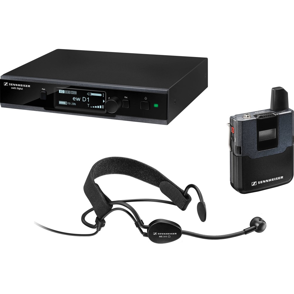 森海塞尔 SENNHEISER ew D1-ME 3 无线头戴话筒