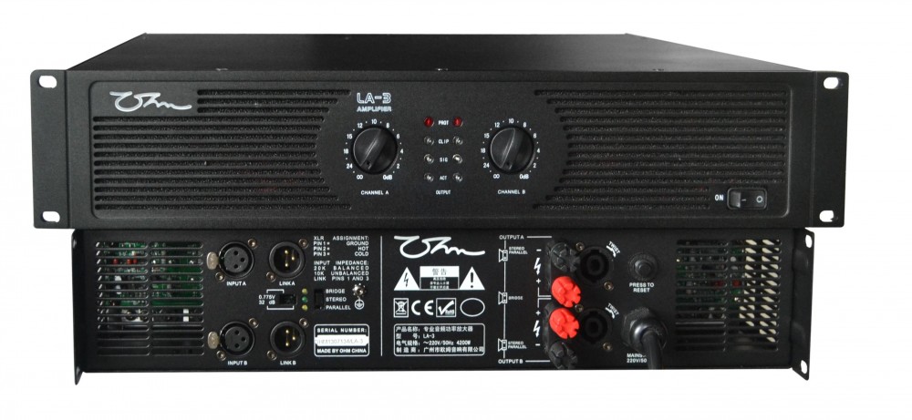 欧姆 OHM LA-3 2x1000W专业功放