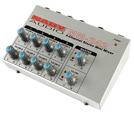 NADY MM-242 4 / 8声道立体声/单声道迷你调音台