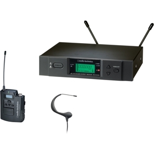 铁三角 Audio-Technica ATW-3193bD 黑色无线头戴式麦克风