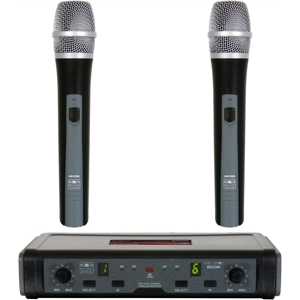 Galaxy Audio ECDR/HH38 配有双手持话筒的ECD无线麦克风系统