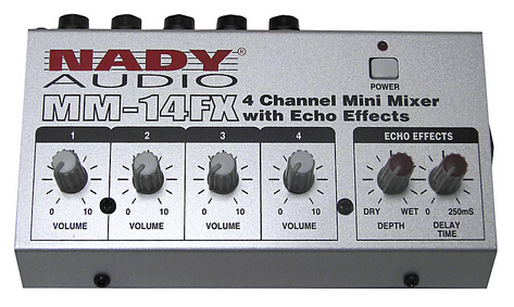 NADY MM-14FX 4通道迷你带效果调音台