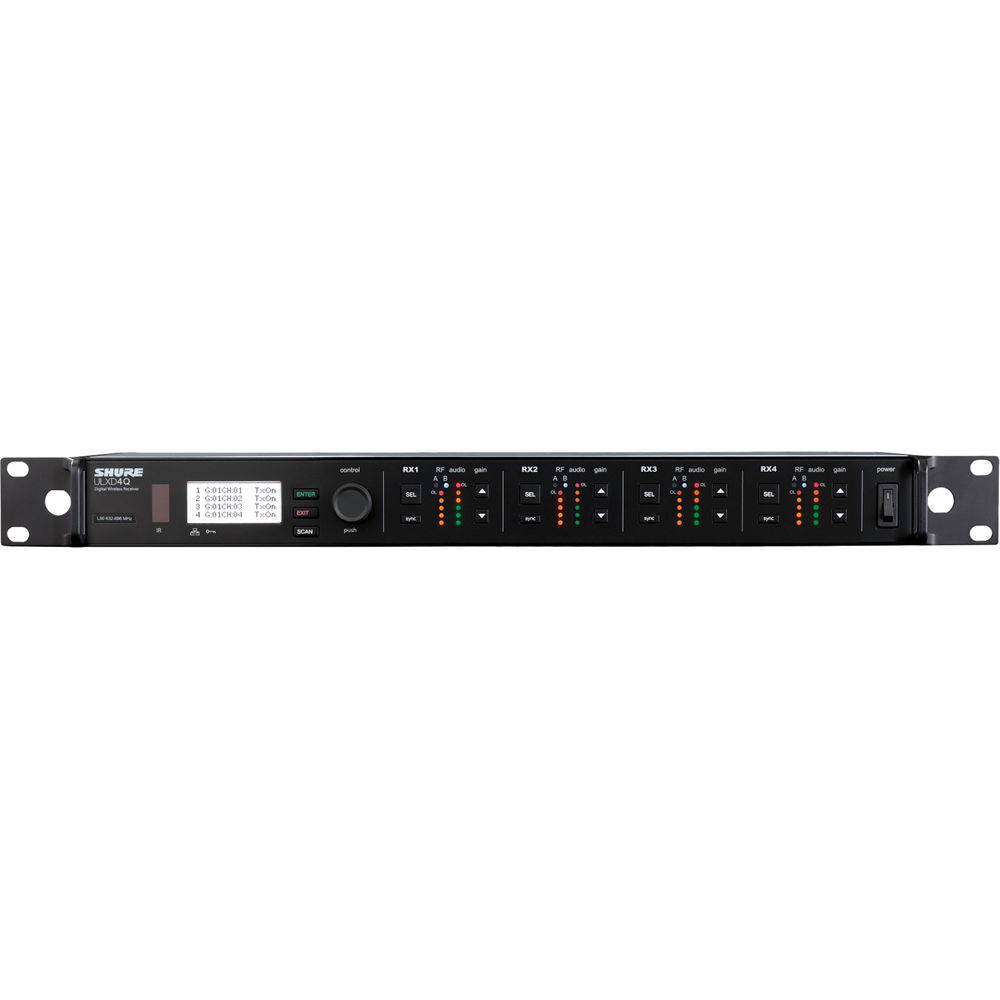 舒尔 SHURE ULXD4Q 四通道数字无线接收机