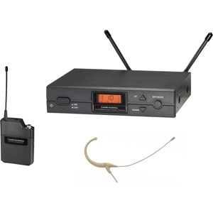 铁三角 Audio-Technica ATW-2192aI-TH 米色无线头戴式麦克风