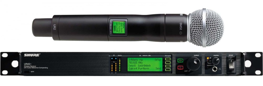 舒尔 SHURE UR24S+/SM58  一拖一无线手持话筒