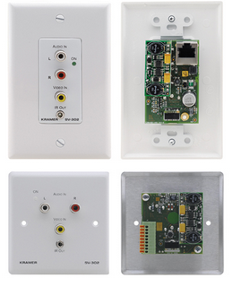 克莱默 Kramer SV-302 复合视频，立体声音频 & IR墙插