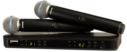 舒尔 Shure BLX288/BETA58A 一拖二无线话筒