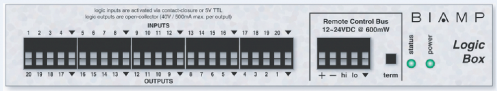 拜玛 BIAMP Logic Box可编程逻辑盒