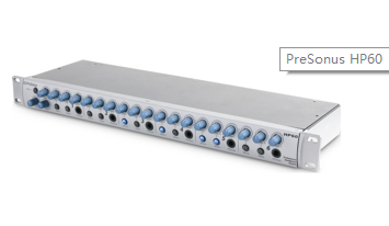 PreSonus   HP60  机架式6声道耳机放大器/混合系统