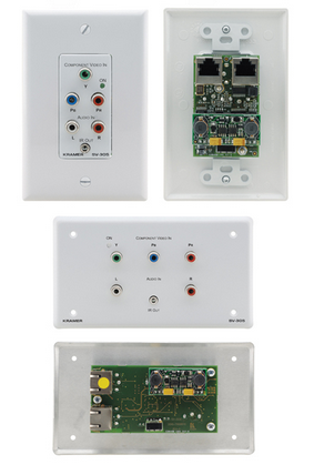 克莱默 Kramer SV-305 分量视频，立体声音频 & IR墙插