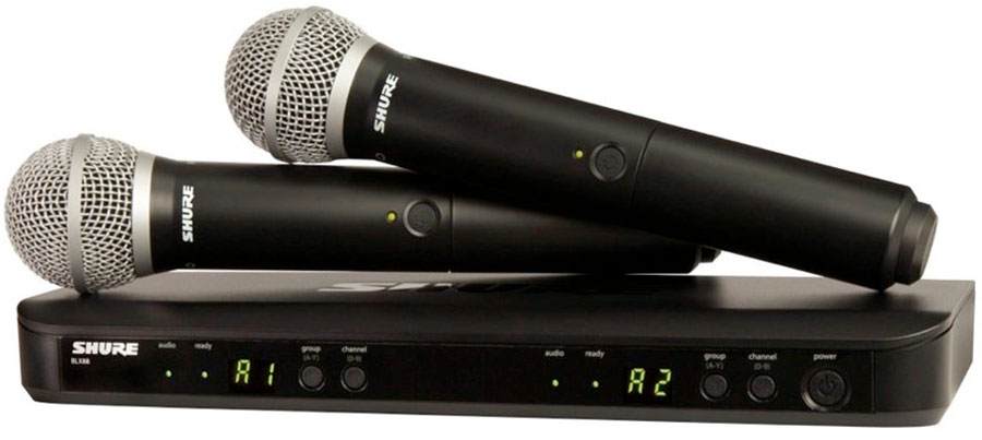 舒尔 Shure BLX288/SM58 一拖二无线话筒