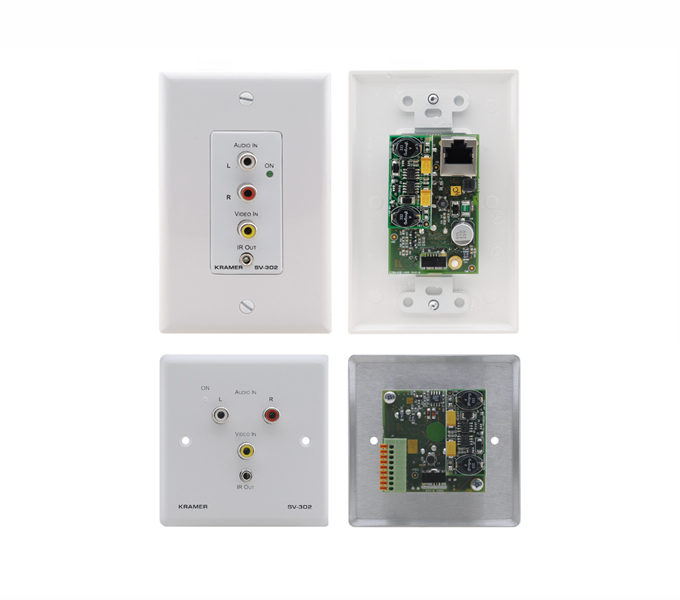 克莱默 Kramer SV-302  复合视频，立体声音频 & IR墙插