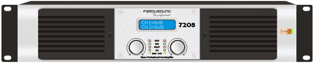 蜚声 Famousound 7208 860w纯后级专业音响功放