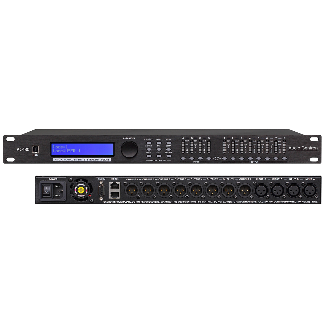 Audio Centron AC480 4进8出数字音频处理器