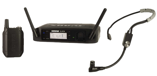 舒尔 Shure GLXD14/SM35 无线头戴式话筒