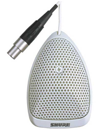 舒尔 Shure MX391W/C 心形拾音话筒（白色）