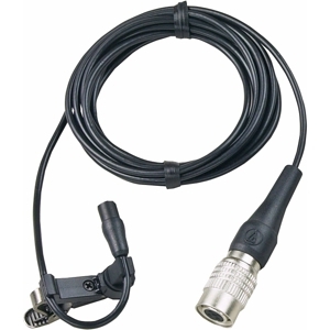 铁三角 Audio-technica AT899cW 微型全向电容领夹式麦克风（黑色）